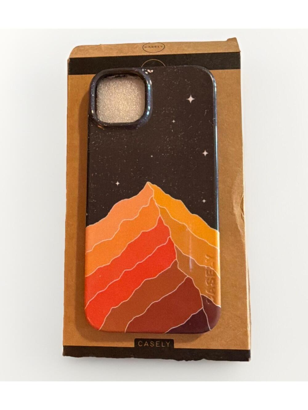 Casely iPhone 14 Plus Case Night Skies Mountains Mag Safe Compatible